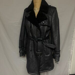 Marc New York Rage Double Breasted Trench Coat Black S, L NWT $375